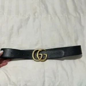 GUCCI BLACK WIDE LEATHER BELT size 75/30 Gucci | Accessories | Gucci Black Wide Leather Belt Size 753  main image 2